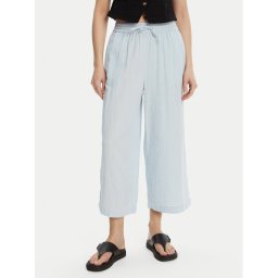 Pieces Панталони тип кюлоти Sastina 17156930 Светлосиньо Loose Fit