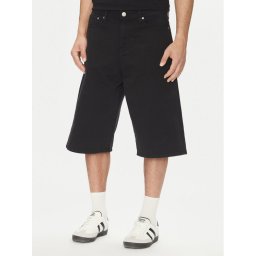 Jack & Jones Дънкови шорти Owen 12277167 Черен Baggy Fit