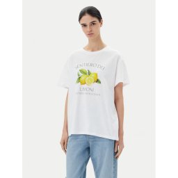 Pieces Тишърт Thea 17157114 Бял Standard Fit