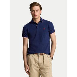 Polo Ralph Lauren Тениска с яка и копчета Classics 710842621003 Тъмносин Slim Fit