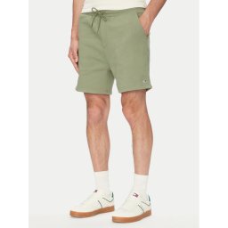 Tommy Jeans Спортни шорти Flag Beach DM0DM21931 Зелен Regular Fit