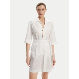Max Mara Beachwear Гащеризон Canard 2516241019 Бял Regular Fit