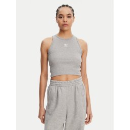 adidas топ Essentials IY9649 Сив Slim Fit