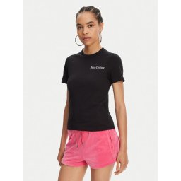 Juicy Couture Тишърт La Beach JCWCT125319 Черен Regular Fit