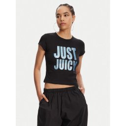 Juicy Couture Тишърт Just Juicy JCGCT125040 Черен Slim Fit