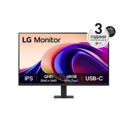 Монитор LG 32U631A-B, 31.5" QHD LED AG, IPS, 100Hz, 5ms, 250 cd/m2, 1000:1, QHD (2560 x 1440), sRGB 99% , HDR 10, USB-C (PD 15W), HDMI, LG Switch, Dynamic Action Sync, Reader mode, Headphone out, Tilt, Black