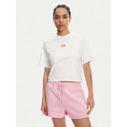 Hunter Тишърт Abby HARW0059251 Бял Boxy Fit