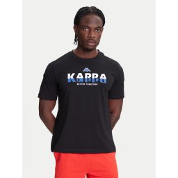 Kappa Тишърт 351U8KW 005 Черен Regular Fit