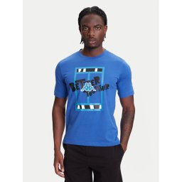 Kappa Тишърт 351U8JW 741 Син Regular Fit