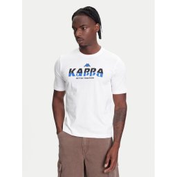 Kappa Тишърт 351U8KW 001 Бял Regular Fit