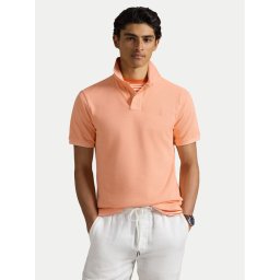 Polo Ralph Lauren Тениска с яка и копчета 710969626004 Оранжев Custom Slim Fit