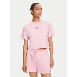 Hunter Тишърт Abby HARW0059251 Розов Boxy Fit