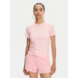 Juicy Couture Тишърт La Beach JCWCT125319 Розов Regular Fit