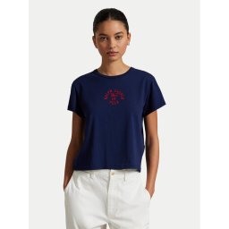 Polo Ralph Lauren Тишърт 211965108001 Тъмносин Regular Fit