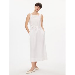 Max Mara Leisure Лятна рокля Panfilo 2416221068 Бял Regular Fit