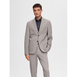 Selected Homme Сако Delon 16092484 Сив Slim Fit