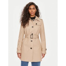 Tommy Hilfiger Тренч Heritage Single WW0WW24966 Бежов Regular Fit
