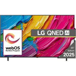 Телевизор LG 65QNED80A3A, 65" 4K QNED HDR Smart TV, 3840x2160, DVB-T2/C/S2, Alpha 7 AI Processor, HDR10 / HLG, webOS 25 ThinQ, V