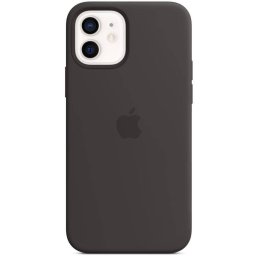 Оригинален калъф Apple Silicone Magsafe Cover for iPhone 12 Mini - Черен, MHKX3ZE/A