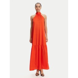 Liu Jo Официална рокля WA5393 T5973 Оранжев Regular Fit