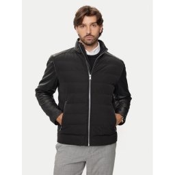BOSS Кожено яке C-Mersino 50518724 Черен Regular Fit