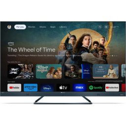 Телевизор Sharp 50FQ5EG, 50" QLED GOOGLE TV, 4K Ultra HD 144Hz Quantum Dot 3840x2160 Aluminium Slim Frameless, AQUOS AI, DVB-T/