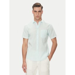 Blend Тениска с яка и копчета 20718374 Син Regular Fit
