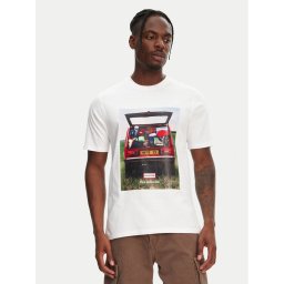 Hunter Тишърт Tomi Grapphic HARM0037251 Бял Regular Fit