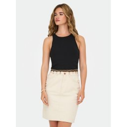 ONLY топ Shelly 15325019 Черен Slim Fit