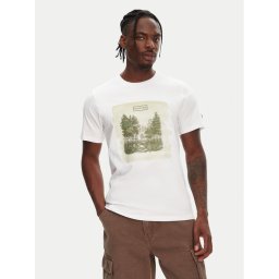 Hunter Тишърт Duart Graphic HARM0033251 Бял Regular Fit