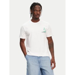 Quiksilver Тишърт Palm Lines Ss EQYZT08057 Бял