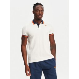 Robe di Kappa Тениска с яка и копчета Atsushi 611255W Екрю Regular Fit