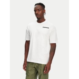 Kappa Тишърт Nyle 351S5GW Бял Regular Fit