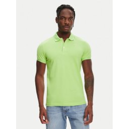 Robe di Kappa Тениска с яка и копчета William 6006170 Зелен Slim Fit