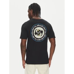 Quiksilver Тишърт Circle Back Ss EQYZT08054 Черен