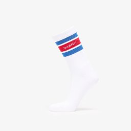 Sporty & Rich Serif Logo Socks White/ Paris blue/ Ruby Universal