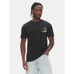 Quiksilver Тишърт Palm Lines Ss EQYZT08057 Черен