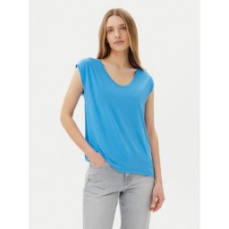 Pieces Тишърт Billo 17078732 Син Loose Fit