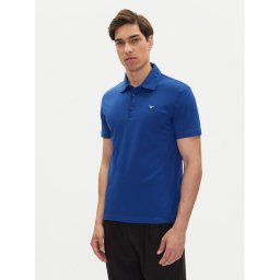 Emporio Armani Тениска с яка и копчета EM000571 AF12331 UB093 Син Regular Fit