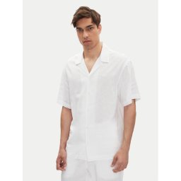 Emporio Armani Риза EM000593 AF12356 U0002 Бял Regular Fit
