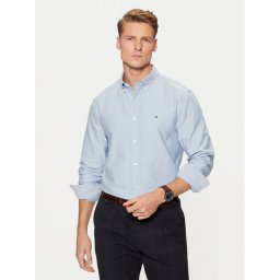 Tommy Hilfiger Риза Solid Heritage MW0MW35774 Син Regular Fit