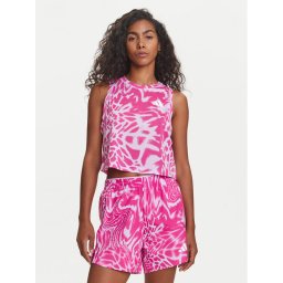 adidas Тениска от техническо трико Train Essentials Allover Print Workout JC6650 Виолетов Regular Fit