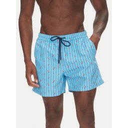 HOM Плувни шорти Espelette 402993 Светлосиньо Regular Fit