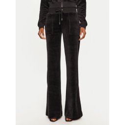 Juicy Couture Долнище анцуг Layla JCSEBJ001 Черен Flared Leg