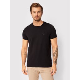 Tommy Hilfiger Тишърт Core Stretch MW0MW27539 Черен Slim Fit