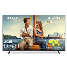 Sony BRAVIA 3 K-65S3, 4K HDR Processor X1, 4K Ultra HD (HDR) Smart TV (Google TV) (2025