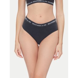 Tommy Hilfiger Класически бикини с висока талия UW0UW05724 Тъмносин