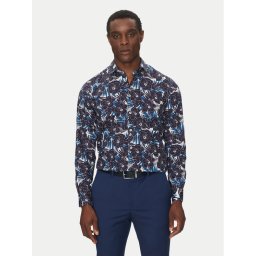 Hechter Paris Риза 60267 151604 Тъмносин Modern Fit