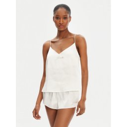 Juicy Couture Тениска на пижама JCLCT125511 Екрю Regular Fit