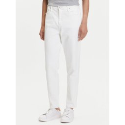 Calvin Klein Jeans Дънки J20J225137 Бял Mom Fit